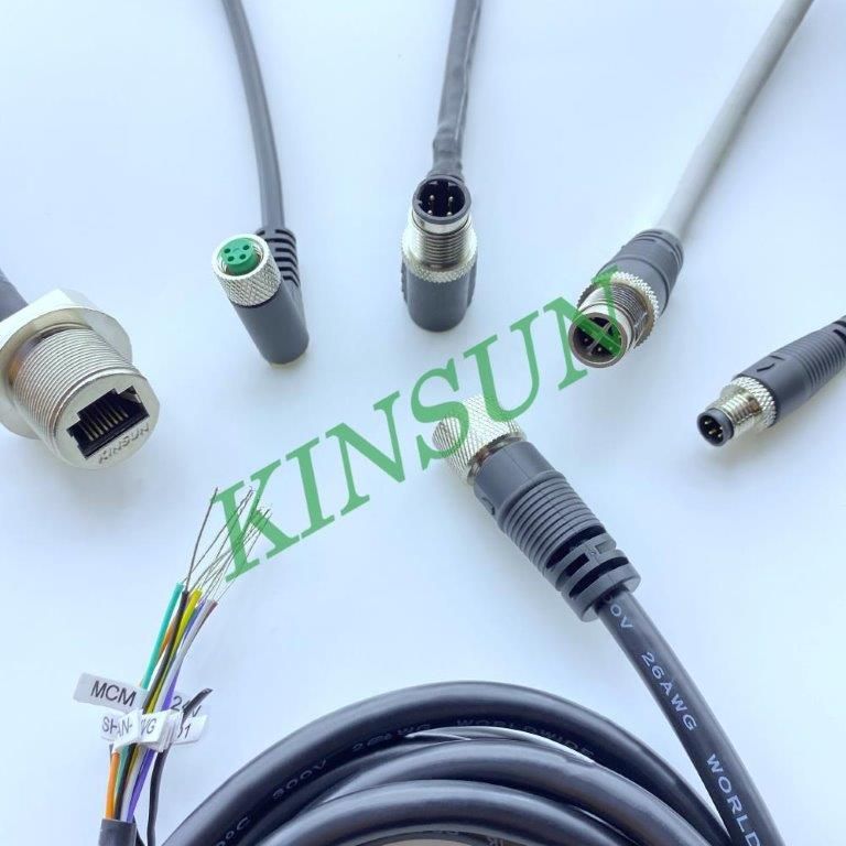 Ensamblaje de cables con conector circular